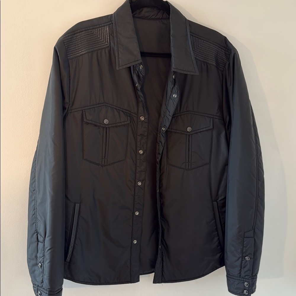 Versace Collection Men's Black Quilted Jacket